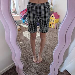 Vintage Preppy Plaid Bermuda Shorts Size 10